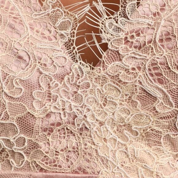 Lulus Fantasy Come True Mauve Pink Satin Dress - Picture 4 of 5